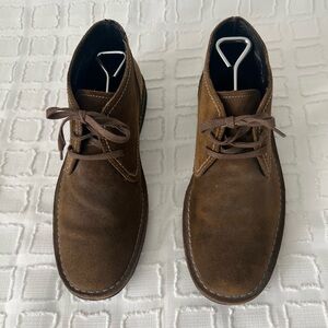John Varvatos Hipster Men's Chukka Size 10 Brown Tan Suede Leather Ankle Boots
